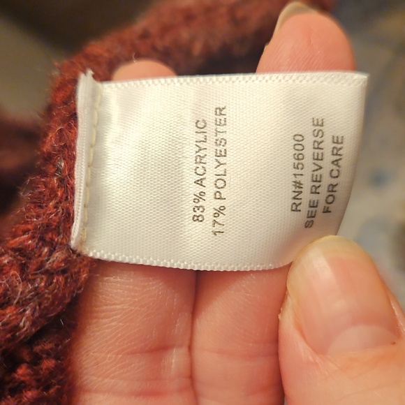 Boho Western Merlot Ombre Fringe Cardigan| Kate & Sam | W Sz. L - Picture 9 of 10